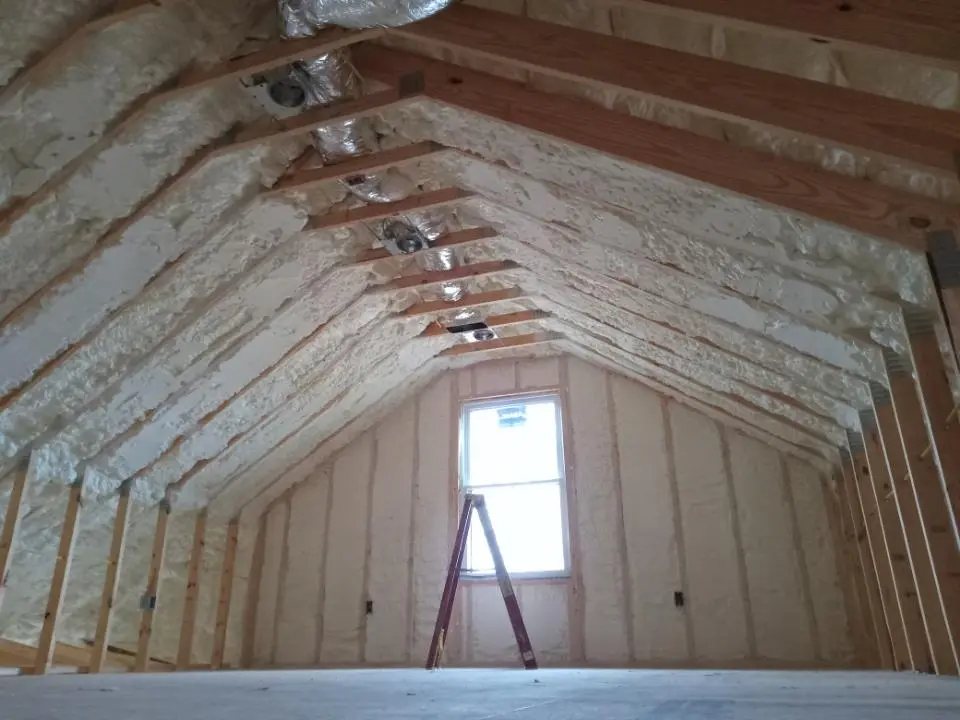 Spray foam roofing application for Crawl Space Insulation project in Forsyth